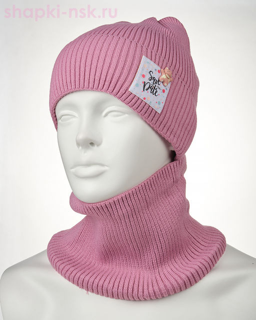 03-48-E Комплект флис (колпак+снуд) (46-50)