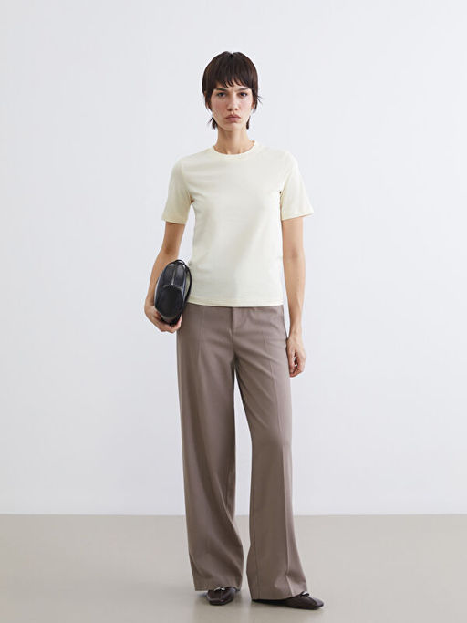 Bisiklet Yaka Kad?n Ti??rt