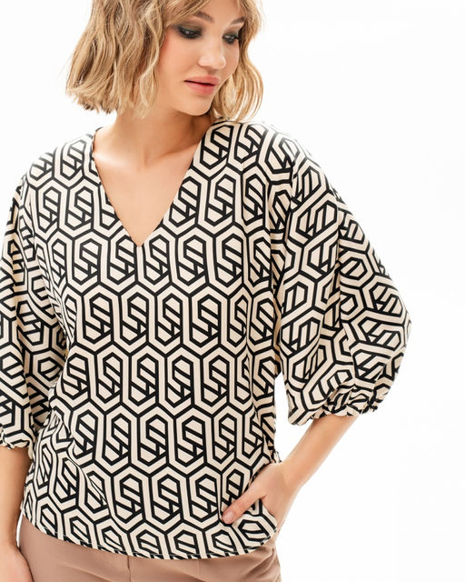 Блузка Японский шёлк с цельнокроеным рукавом - Elena sorti фото 8