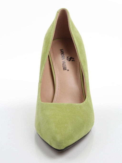 06-S3-7041 LT.GREEN Туфли женские (натуральная замша)