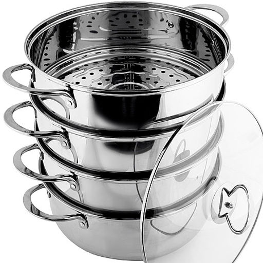 31072 Мантоварка 4х-ярусная 26см 5,1л 5пр нерж/ст MB (х6) - Mayer&boch фото 2