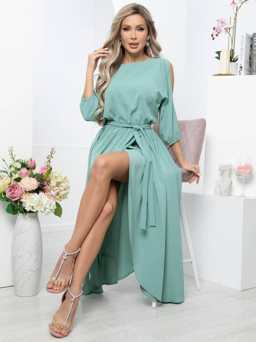 Платье Танго вдвоем оливковое П10123 - Lt collection фото 13
