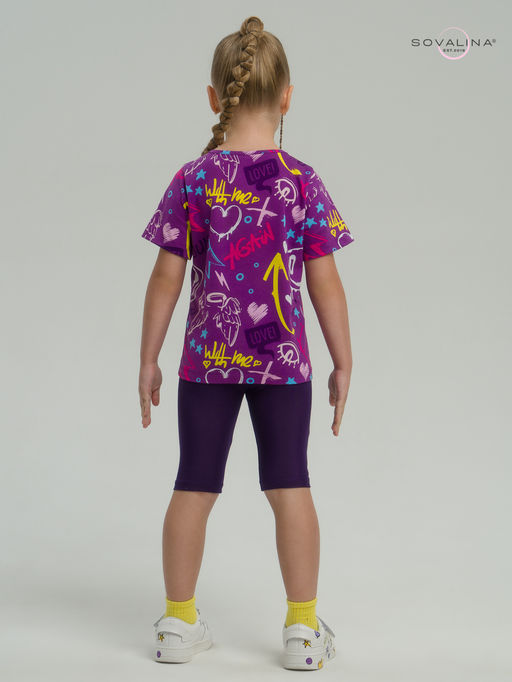 Костюм Актив граффити слива-фиолет - Sovalina фото 27