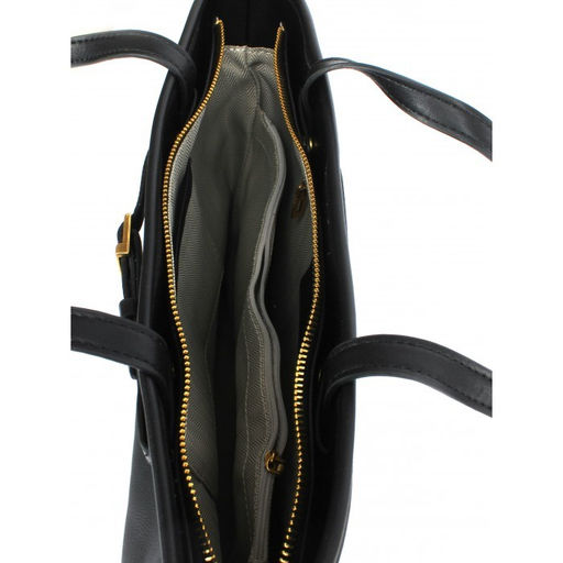 Сумка женская натуральная кожа GU 2066-79011, 1отд+карм/пер, черный 263477 - Adelia фото 3