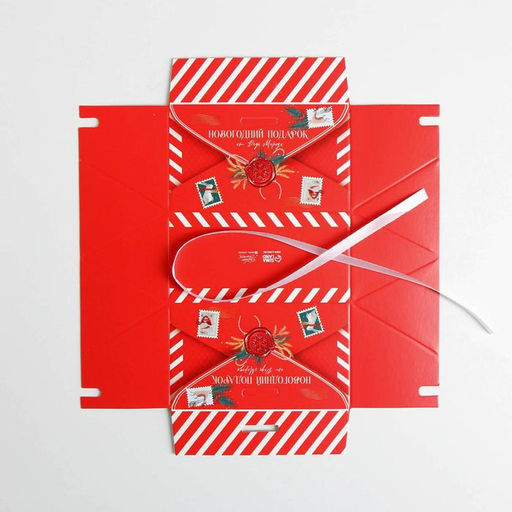 Цена за 5 шт. Бонбоньерка новогодняя «Новогодняя почта», 10×5.5×5.5 см, Новый год
