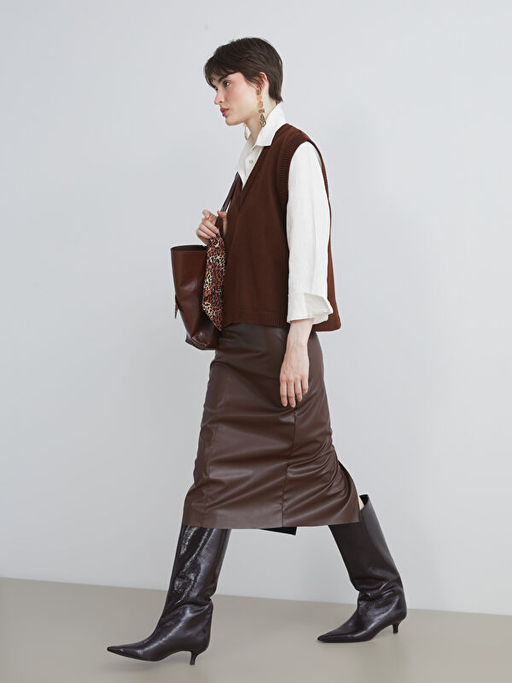 V Yaka Kad?n Triko S?veter