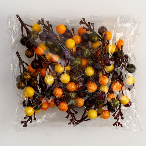 Цена за 12 шт. Декор «Ягодки», размер 3×4,5×11 см