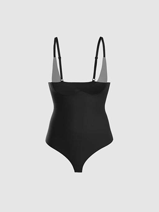D?z Ask?l? Kad?n Bodysuit Korse