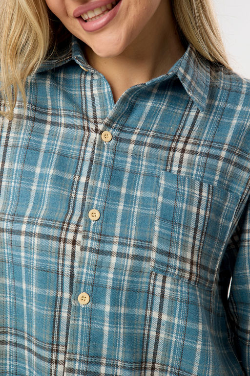 Рубашка женская в клетку