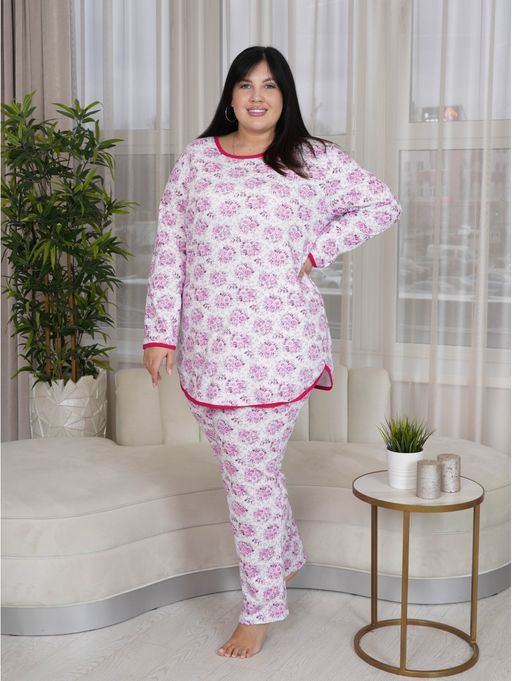 Мальва плюс пижама женская (сухая роза) - Lovetex фото 7