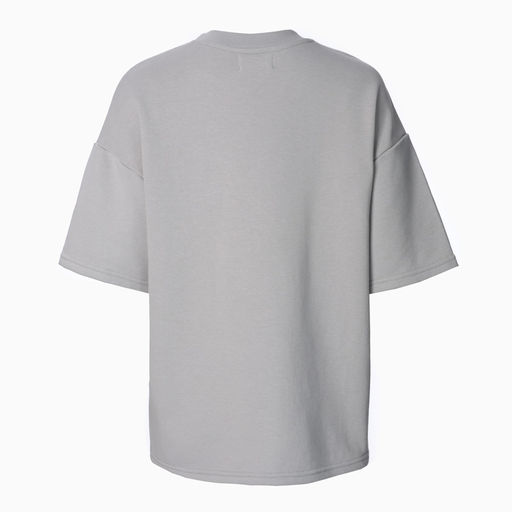 Футболка с нашивкой женская MIST Base, светло-серая, размер 48