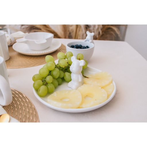 Тарелка Доляна «Мишка Отто», 20.5×9 см, белое  фото 3