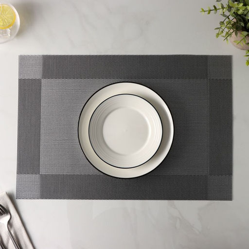 Цена за 12 шт. Салфетка сервировочная на стол Доляна «Шахматы», 45×30 см, серебристая