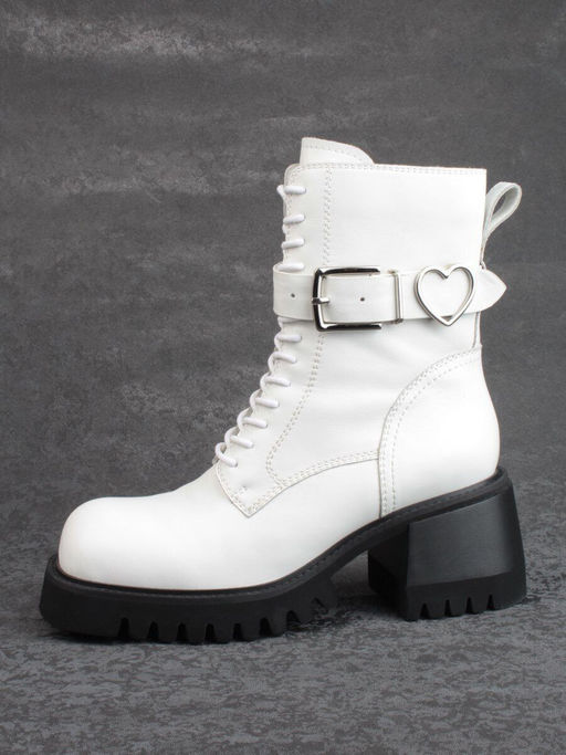 01- GZ6115-G71-N101 WHITE Ботинки демисезонные женские (натуральная кожа) - Фабричный китай фото 5