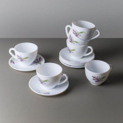 Чайный набор 12 предметов 250 мл квадратная / FXB220/FBD220-6A (7131) /уп 8/ Лаванда - ГалеонТрейд фото 10