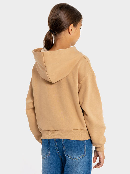 Худи для девочек в песочно-бежевом оттенке - Mark formelle фото 3
