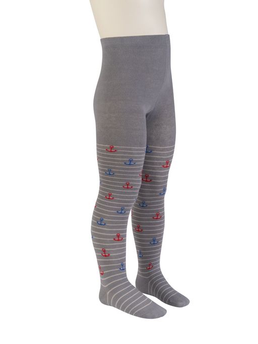 OMSA kids Collant 13P62-1 с рисунком (якорь/полос) - Blu Сhiaro  фото 7