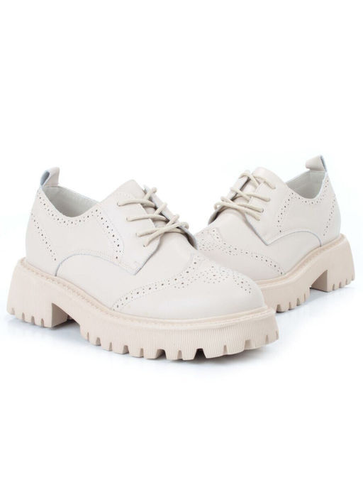 03-5928-5 BEIGE Полуботинки женские (натуральная кожа)