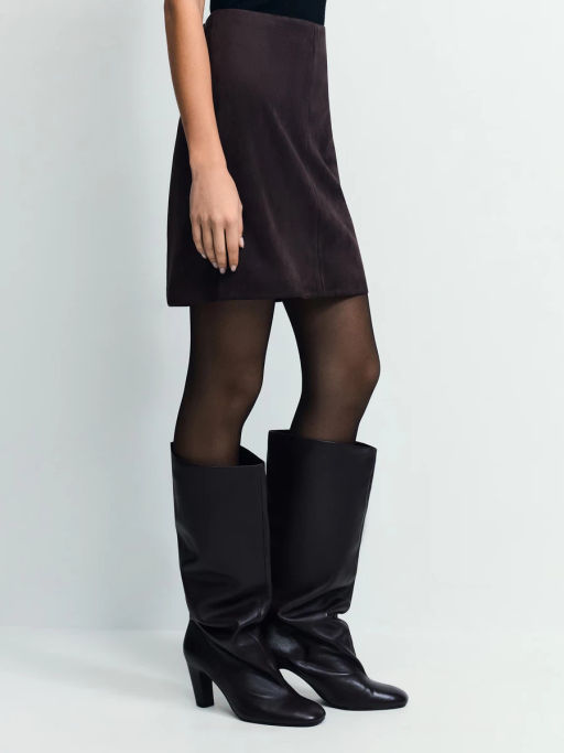 Юбка мини из искусственной замши / Zarina