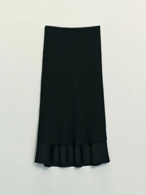 Двухслойная юбка миди / Zarina