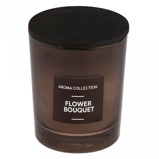 Свеча Incense д7см, h9см, ароматическая Flower Bouquet, в стеклянном стакане, время горения 32 часа (Россия) - Домашняя мода фото 2