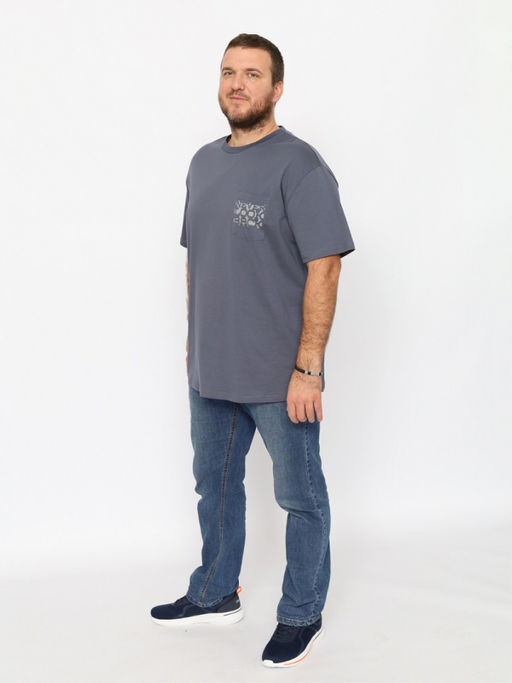 CRB wear/CWLM 60323-48 Футболка мужская,темно-серый/Ex.Cherubino  фото 3