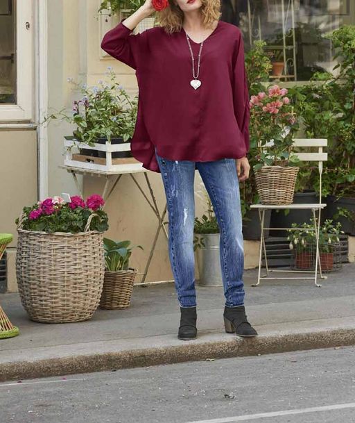 Блузка, бордовая - Heine фото 7