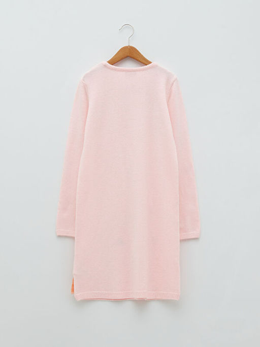 Bisiklet Yaka Nak?? Detayl? Uzun Kollu K?z ?ocuk Triko Elbise - Waikiki фото 2