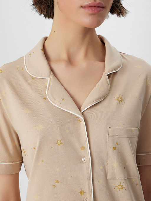 Комплект домашний женский бежевый - Mark formelle фото 4