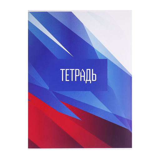 Цена за 2 шт. Тетрадь А4 96 листов в клетку Calligrata Россия. Триколор, обложка мелованный картон, глянцевая ламинация, блок офсет