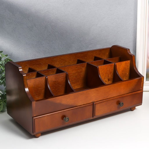 Шкатулка дерево для украшений и косметики 2 ящика белая 35х16,5х17 см - Simaland фото 6