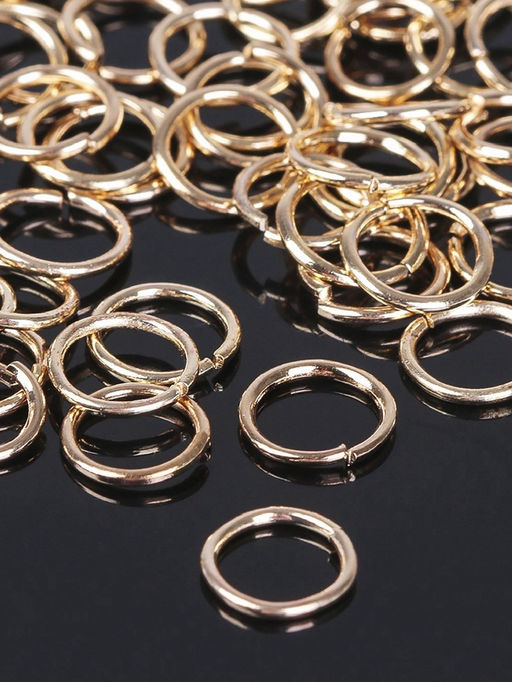 Кольцо соединительное 1?7 мм (набор 50 г,  410 шт.) СМ-982, цвет золото