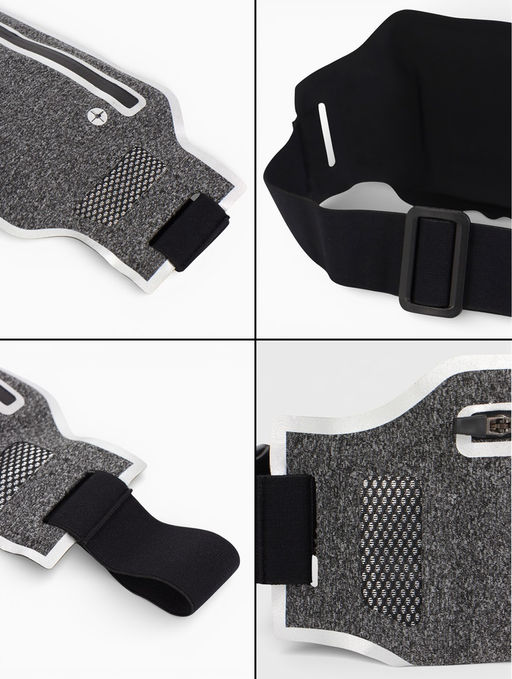 Сумка поясная туристическая, влагозащитная, 32×12 см, серая