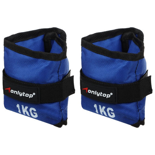 Утяжелители ONLYTOP, 2 шт. × 1 кг, цвет синий