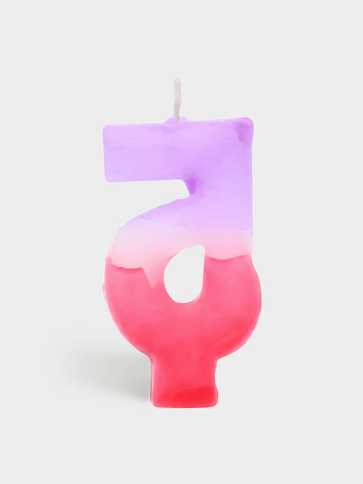 Цена за 10 шт. Свеча цифра для торта «5», 8×3.75×1 см