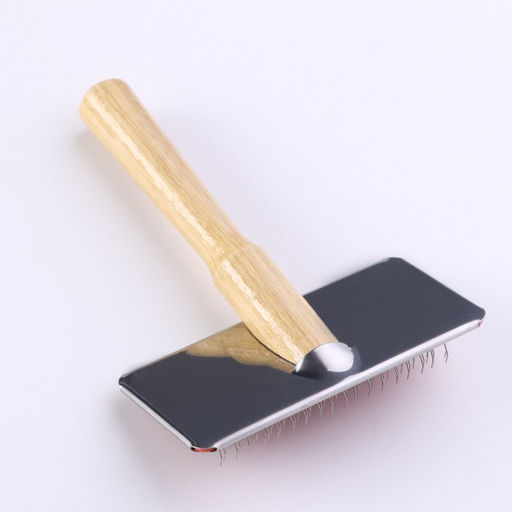 Пуходерка Wood средняя без капель, деревянная ручка, 9 х 12 см - Пижон фото 2