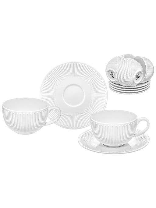 Чайный набор 12 пр. 300 мл 13*10*6,5 см Ампир Нуво, фарфор - Elan gallery фото 3