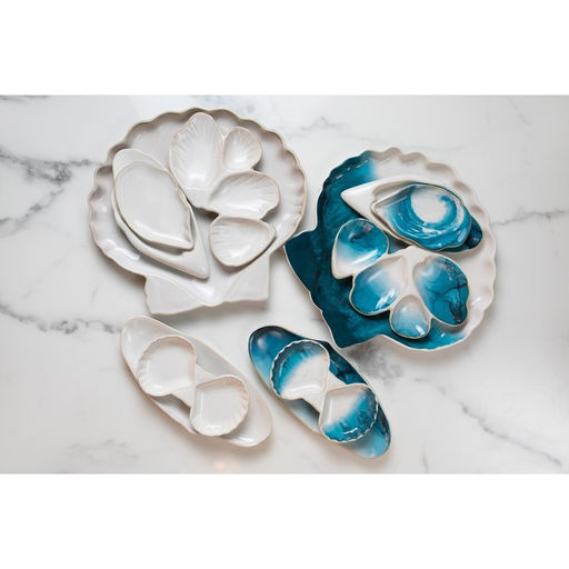Соусник Морская ракушка, 8.5 х 15 см белая - Dolce Ceramo. фото 6