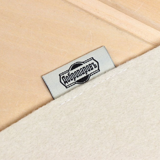 Коврик для бани Классический войлок белый 47х38 см - Добропаровъ фото 2