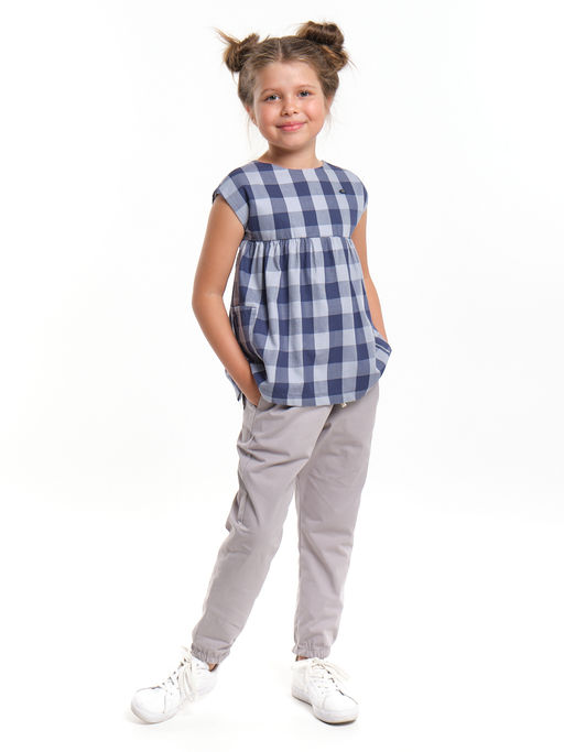 Футболка для девочки UD 1965 клетка - Mini maxi фото 2