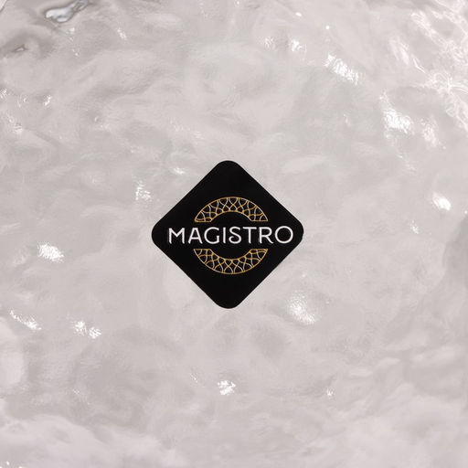 Миска Magistro «Вулкан», 400 мл, 13.5×13.5×6 см, стекло, прозрачная