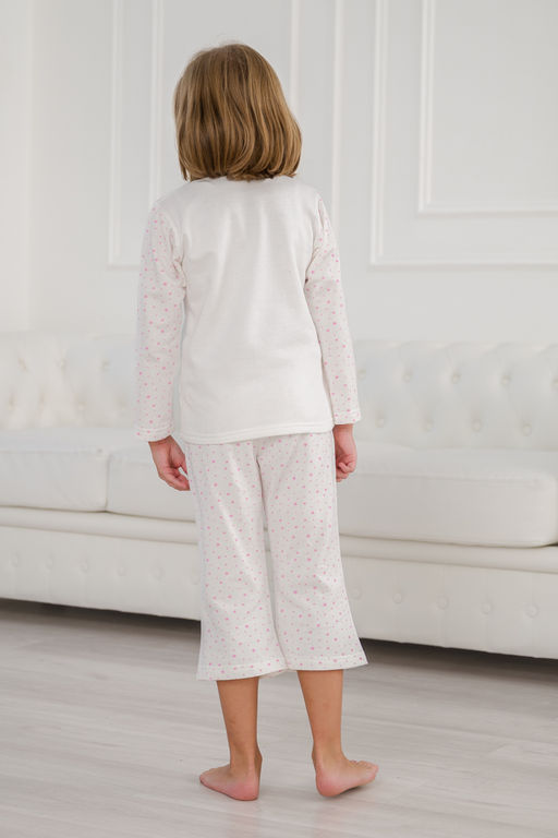 Пижама детская из футера Кисонька звездный