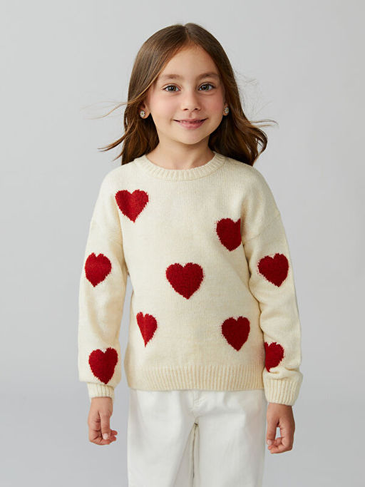 Bebe Yaka K?z ?ocuk Triko Kazak