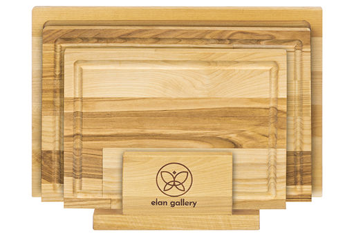 Комплект 3 досок 32*22*1,8 см, 29*20*1,8 см, 24*18*1,8 см "Прямоугольник" на дер. подстав.