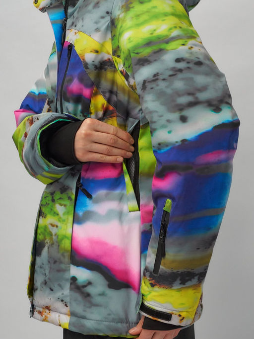 Горнолыжный костюм женский большого размера разноцветный 02278Rz - Chunmai фото 12