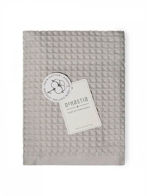 Полотенце для лица 50x90 светло-серый вафельное полотно