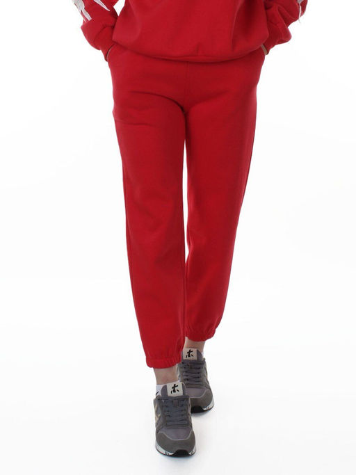 3416/3417 RED Костюм спортивный утепленный женский (95% хлопок, 5% эластан)