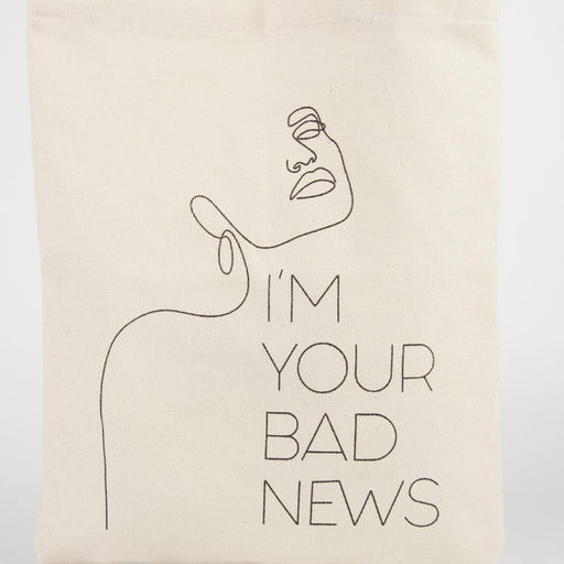 Сумка - шопер Your bad news, 35 х 0,5 х 40 см, отд без молнии, без подклада - Nazamok фото 7