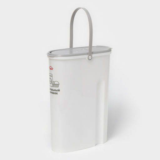 Контейнер для стирального порошка, 5 л, 11×24.6×32 см, серый