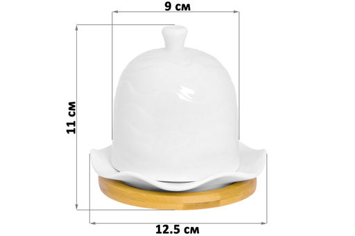 Подставка п/лимон 12,5*12,5*11 см Айсберг волны на дер. подставке - Elan gallery фото 11